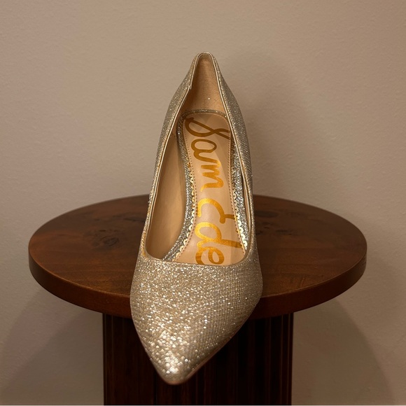 Sam Edelman / Danna Stiletto / pointed toe / gold glitter / Women’s 7.5 - Picture 12 of 16